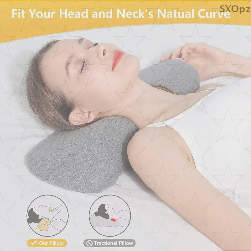 Cervical Pillow Memory Foam Contour Pillow Bed Pillows For Side Sleeper Ergonomic Orthopedic Sleeping Pillow Neck Pillow