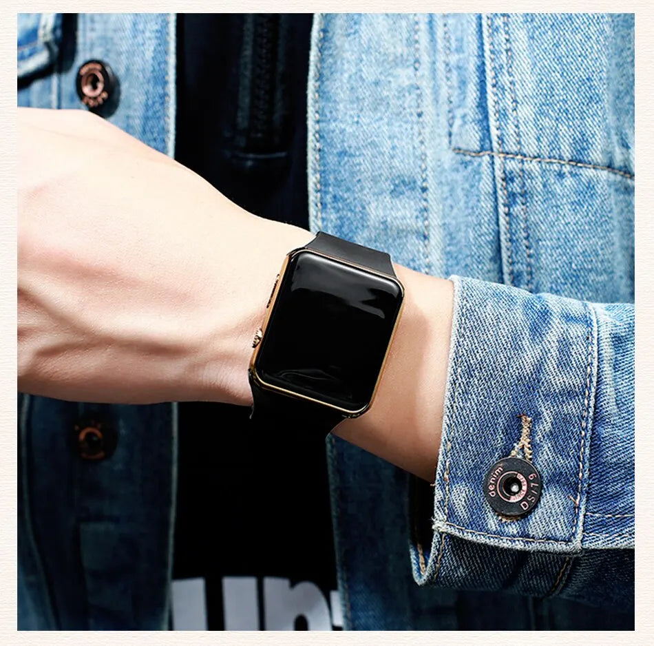 Sports Watch For Women And Men Electronic LED Digital Watch Fashion Casual Simple Silicone Female Watch Electronic Clock