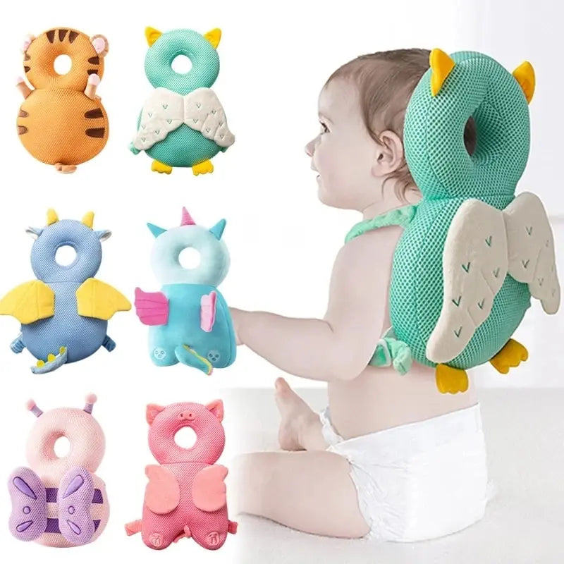Travesseiro Anti-Queda Infantil, Travesseiro Respirável para Cabeça de Bebê.