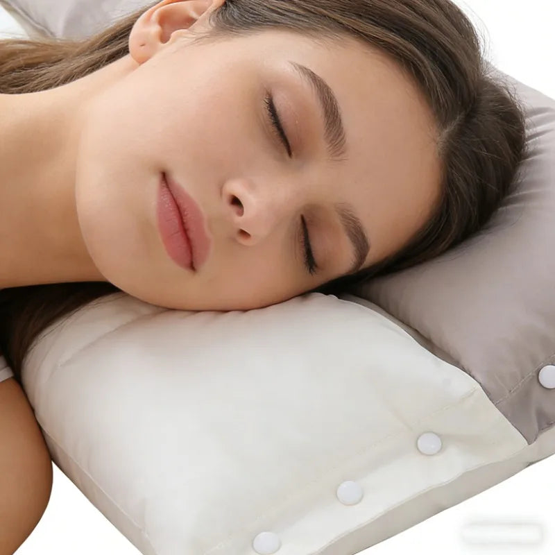 New Premium Cotton Sleeping Pillow Orthopedic Neck Pain Relief Breathable Anti-Mite Hypoallergenic Machine Washable 60×40CM