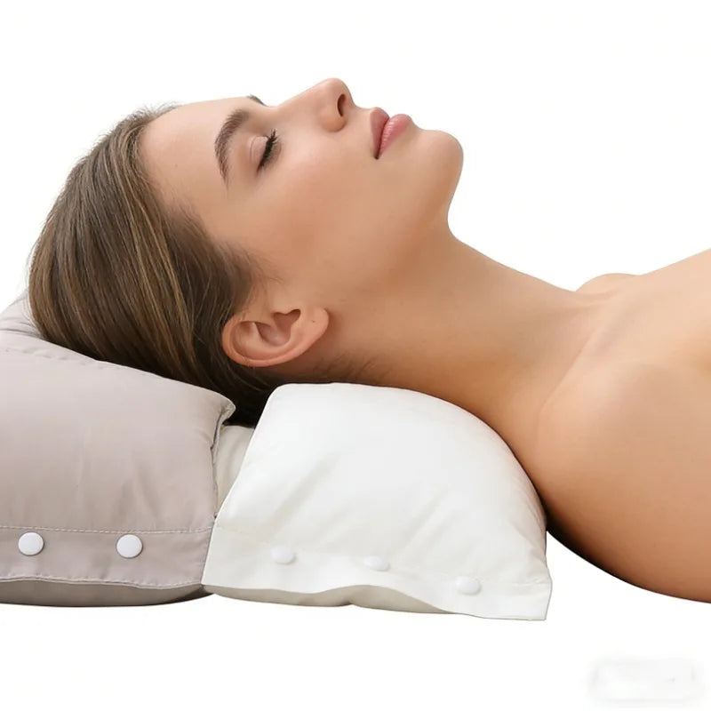 New Premium Cotton Sleeping Pillow Orthopedic Neck Pain Relief Breathable Anti-Mite Hypoallergenic Machine Washable 60×40CM